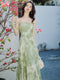 Slim Waist Slip Dress + Chiffon Cardigan