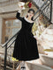 Vintage Black Elegant Dress