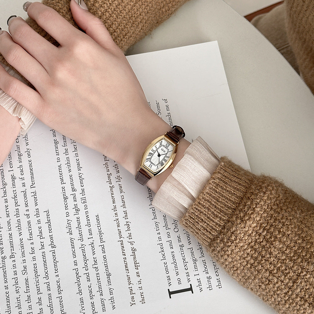 Vintage Numeral Leather Bracelet Watch– The Cottagecore