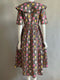 Vintage Cape Collar Floral Dress