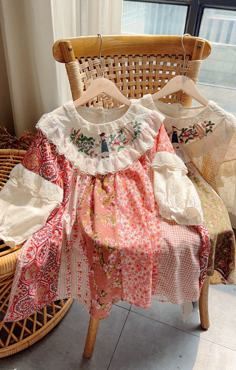 Embroidered Patchwork Shirt– The Cottagecore