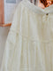 Lace Embroidered Tassel Skirt