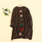 Cute 3D Decorations Long Cardigan