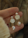 Rose Pearl Earrings