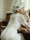Lace Embroidered Vintage Dress (Bottom Slip Dress Included)