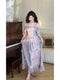 Fairycore Painting Print Dress