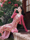 Pink Romantic Cardigan + Dress 2pcs Set