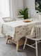 Rustic Cotton Linen Square/ Rectangle Tablecloth