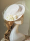 Elegant White Hat With Veil