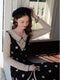 Vintage Polka Dot Faked 2pcs Dress