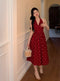 Vintage Halter Neck Polka Dot Dress