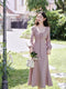 Lace Trim V Neck Mermaid Dress