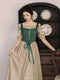 Medieval Lace Up Vest + Off Shoulder Dress