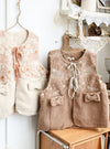 Cute Fleece Bows Waistcoat