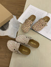 Cute Floral Mule Shoes