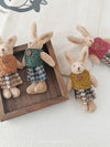 Hand Crocheted Vest Bunny Brooch