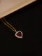 Heart Shape Crystal Rounded Necklace