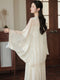 Fairy White Slip Dress + Tassel Hem Cardigan