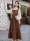 Academia Shirt + One Piece Long Skirt + Vest 3pcs Set