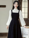 Bishop Knit Top + Pinafore Dress 2pcs Set