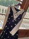 Vintage Polka Dot Faked 2pcs Dress