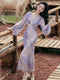 Elegant V Neck Dress
