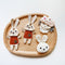 Cute Little Girl & Bunny Brooch
