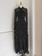 Vintage Polka Dot Maxi Dress