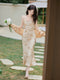 Satin Slip Dress + Cardigan 2Pcs Set