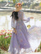 Romantic Lavender Floral Dress
