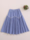 Cotton Plaid Skirt