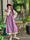 Cute Flared Sleeves Corduroy Pinafore Dress
