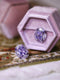 Purple CZ Diamonds Earrings