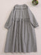 Checkered Belted Dress
