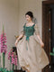 Medieval Lace Up Vest + Off Shoulder Dress