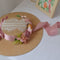 Vintage Flower Bow Hat