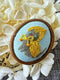 Handmade Wood Frame Cat Brooch