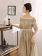 Medieval Lace Up Vest + Off Shoulder Dress