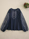 Ethnic Style Embroidered Top