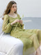 Romantic Green Layered Dress