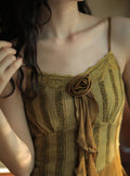 Vintage Ruffled Knit Dress