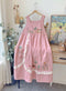 Cute Embroidered Cottages Overall Dress