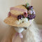 Vintage Purple Flower Hat