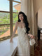 3D Roses Slip Dress