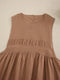 Solid Color Overall Dress