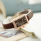 Rectangle Leather Bracelet Watch