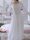 Royal Embroidery White Dress