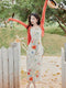 Romantic Cardigan + Floral Dress 2pcs Set