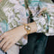 Golden Mesh Bracelet Watch