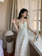 Romantic 3D Embroidered Slip Dress